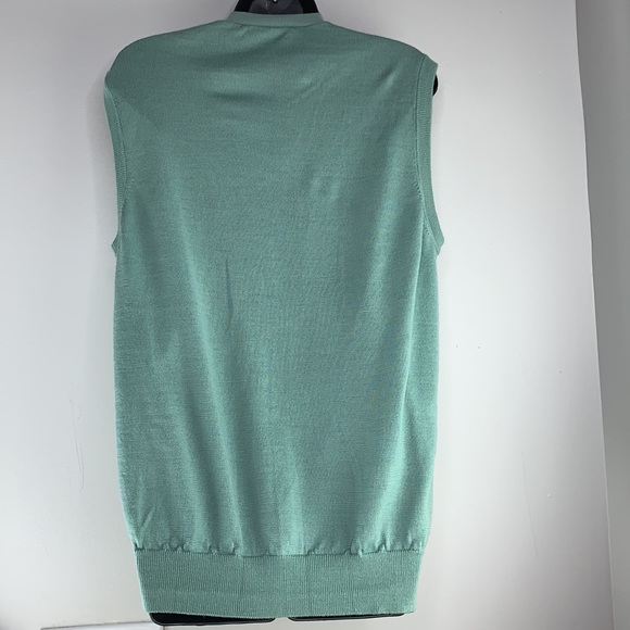 Uomo Bravo button down vest 100% Merino - Picture 7 of 10